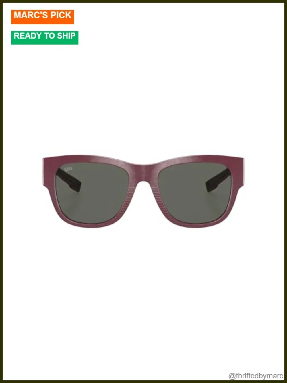 Costa Del Mar Caleta Aviator Sunglasses - 580G Glass Lenses, Polarized, UV